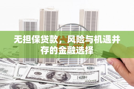 宁城无担保贷款，风险与机遇并存的金融选择