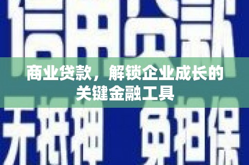 宁城商业贷款，解锁企业成长的关键金融工具