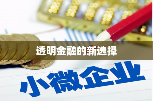 宁城透明金融的新选择