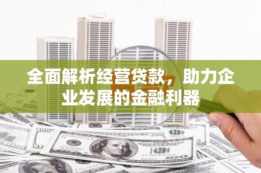宁城全面解析经营贷款，助力企业发展的金融利器