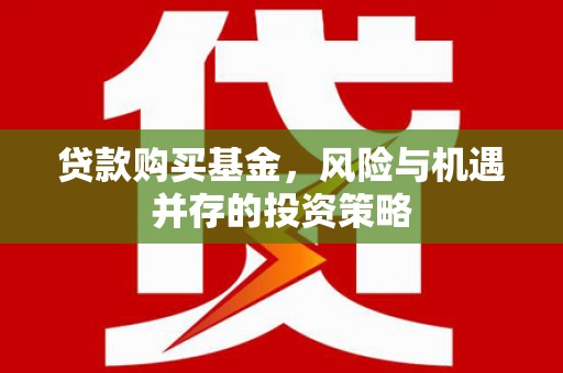 宁城贷款购买基金，风险与机遇并存的投资策略