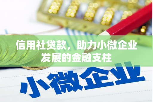宁城信用社贷款，助力小微企业发展的金融支柱