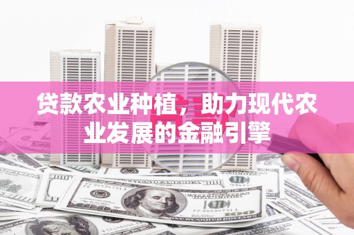 宁城贷款农业种植，助力现代农业发展的金融引擎