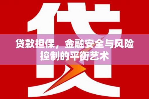 宁城贷款担保，金融安全与风险控制的平衡艺术