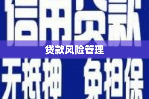 宁城贷款风险管理