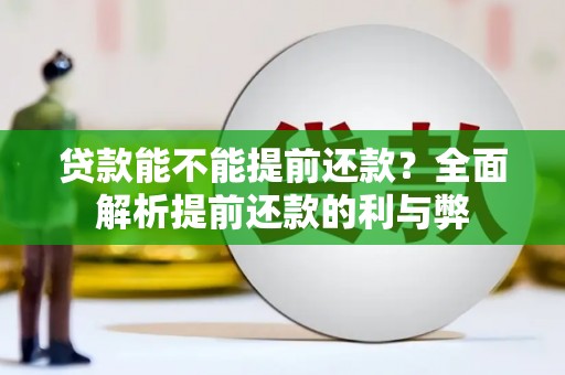 宁城贷款能不能提前还款？全面解析提前还款的利与弊