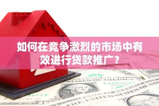 宁城如何在竞争激烈的市场中有效进行贷款推广？