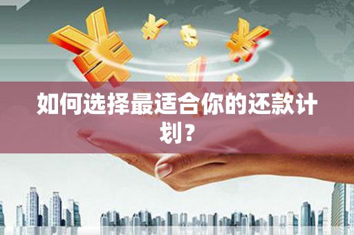 宁城如何选择最适合你的还款计划？