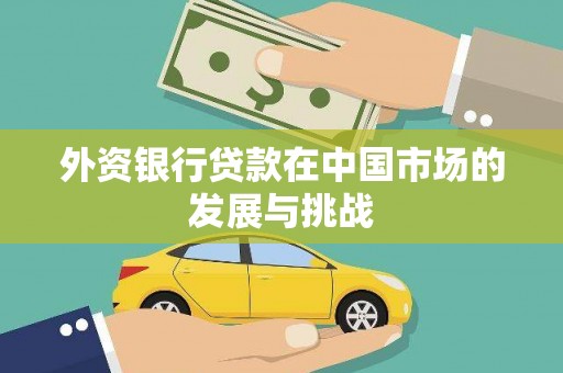 宁城外资银行贷款在中国市场的发展与挑战