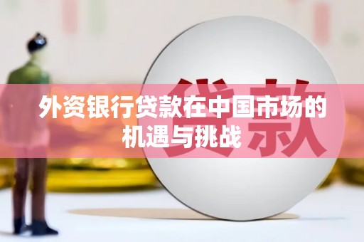 宁城外资银行贷款在中国市场的机遇与挑战