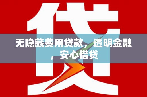 宁城无隐藏费用贷款，透明金融，安心借贷