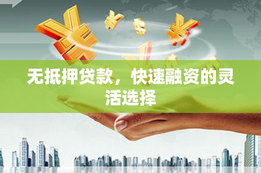 宁城无抵押贷款，快速融资的灵活选择