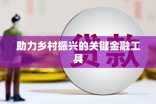宁城助力乡村振兴的关键金融工具