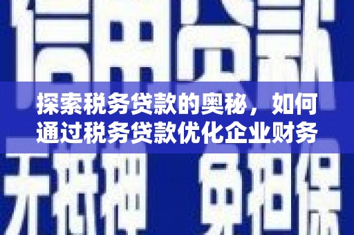 宁城探索税务贷款的奥秘，如何通过税务贷款优化企业财务