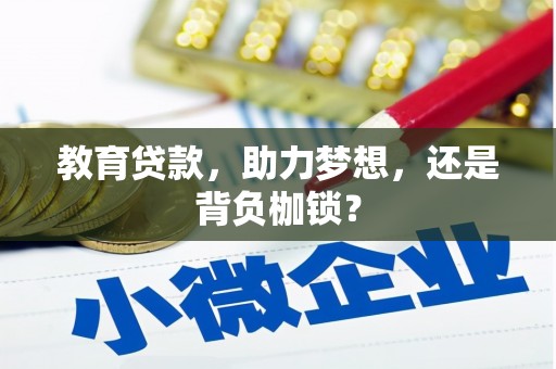 宁城教育贷款，助力梦想，还是背负枷锁？