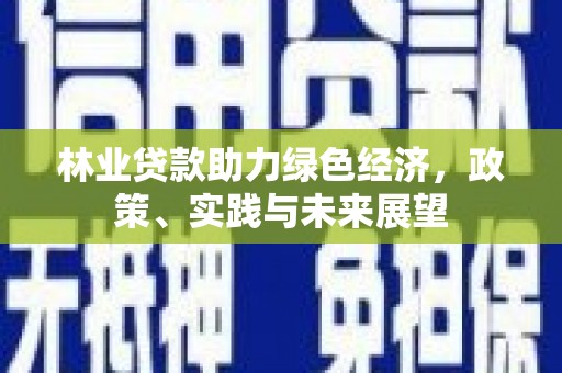 宁城林业贷款助力绿色经济，政策、实践与未来展望