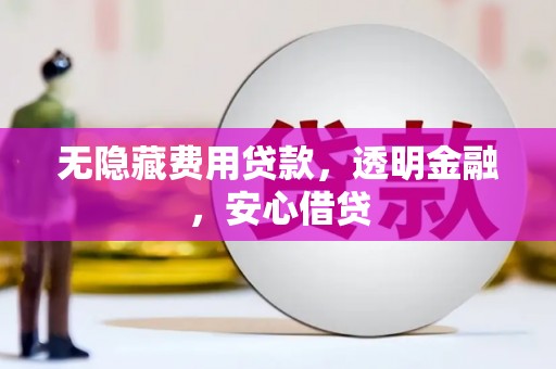 宁城无隐藏费用贷款，透明金融，安心借贷