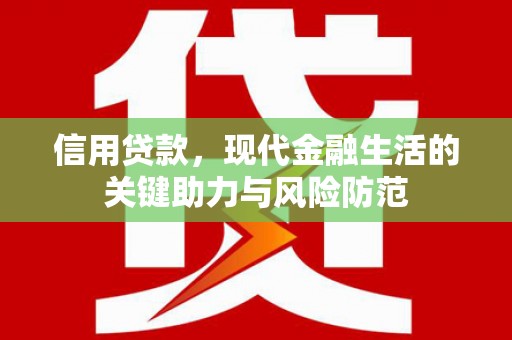 宁城信用贷款，现代金融生活的关键助力与风险防范