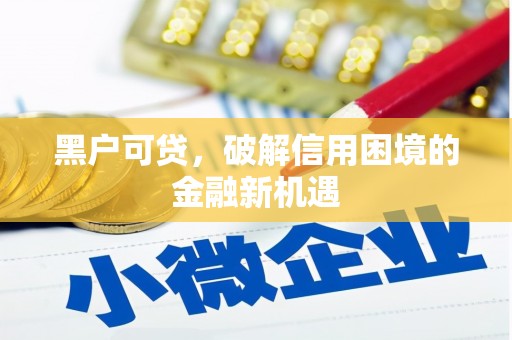 宁城黑户可贷，破解信用困境的金融新机遇