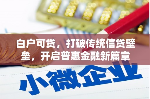 宁城白户可贷，打破传统信贷壁垒，开启普惠金融新篇章