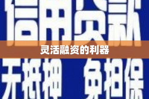 宁城灵活融资的利器