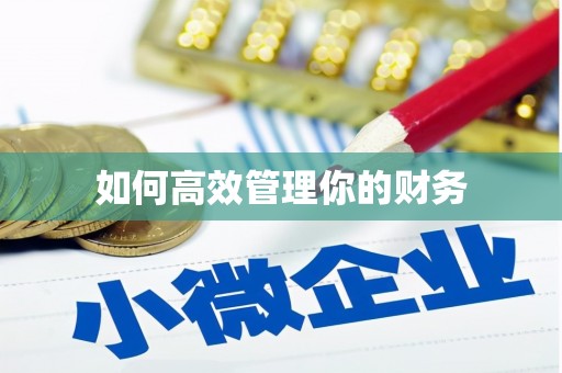 宁城如何高效管理你的财务
