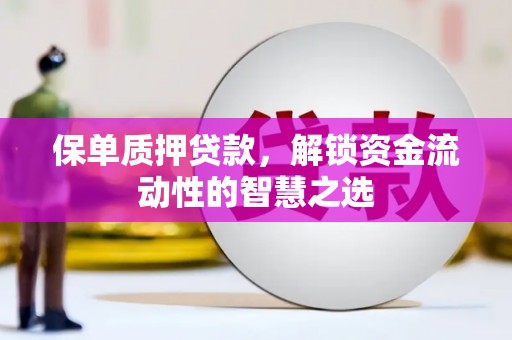 宁城保单质押贷款，解锁资金流动性的智慧之选